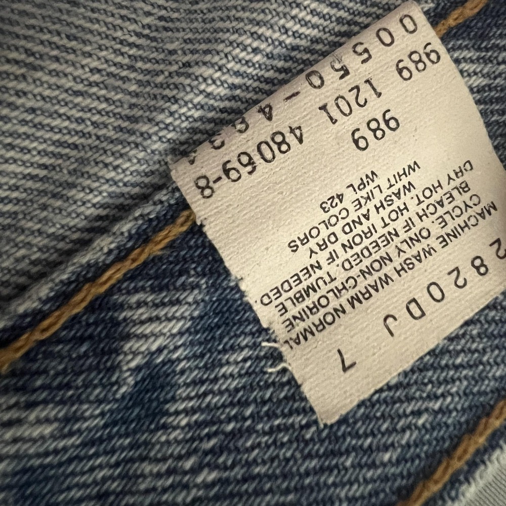 Levis 550 Jeans Mens 38x30 Blue Light Wash Relaxed Tapered Leg Denim Casual - Picture 8 of 8